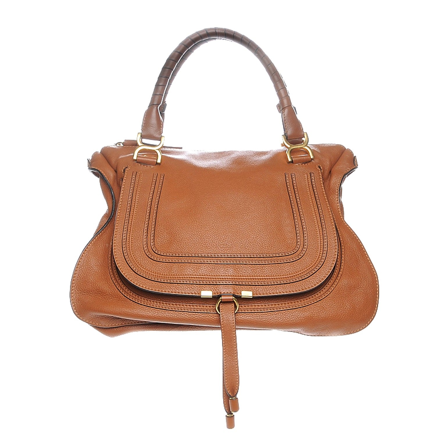 Chloe Calfskin Large Marcie Satchel Armagnac 1 of 7