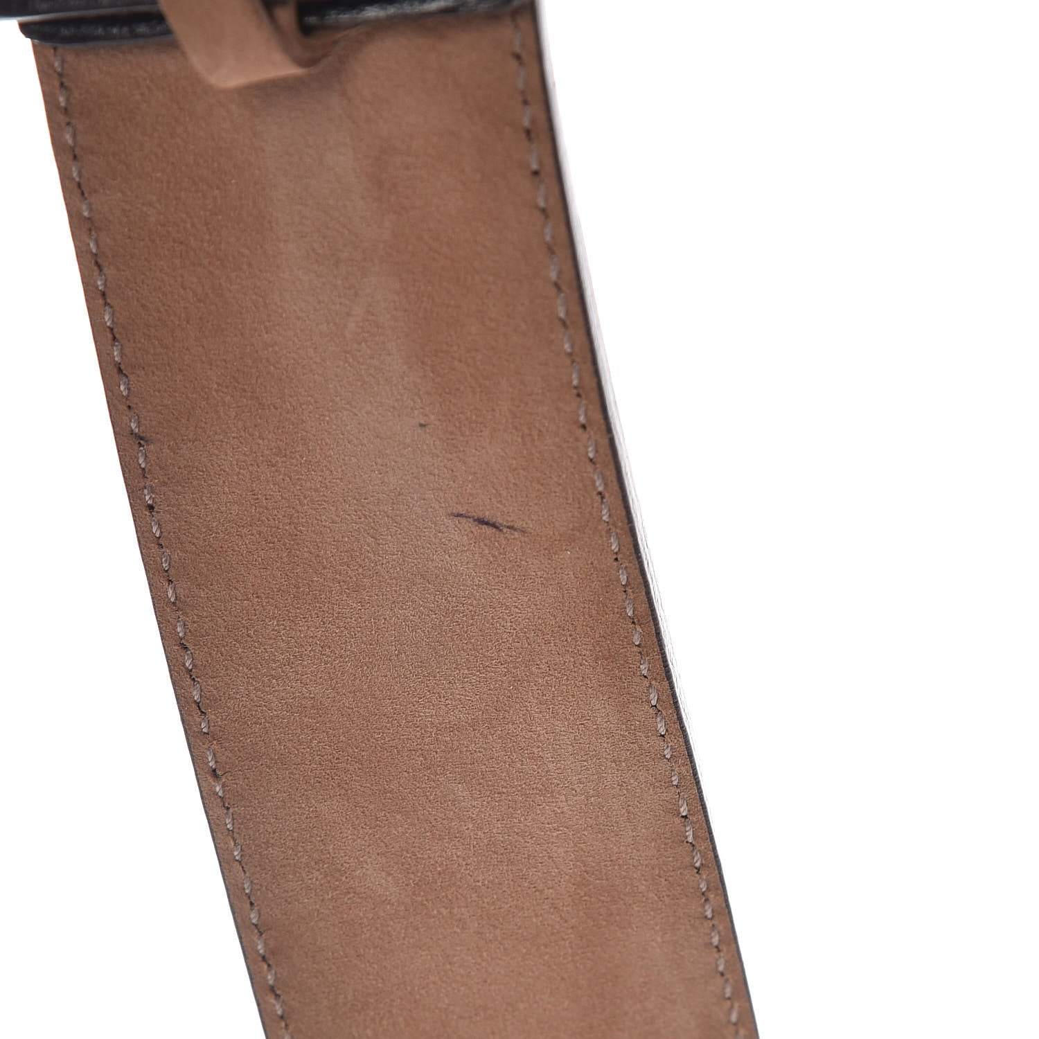 Gucci Calfskin Web Interlocking G Belt 80 32 Dark Brown 7 of 7