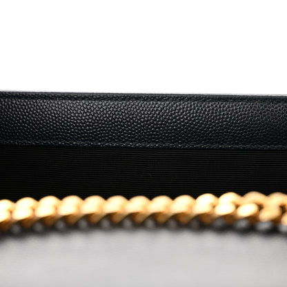 Saint Laurent Grain De Poudre Medium Classic Monogram Kate Satchel Deep Marine 11 of 13