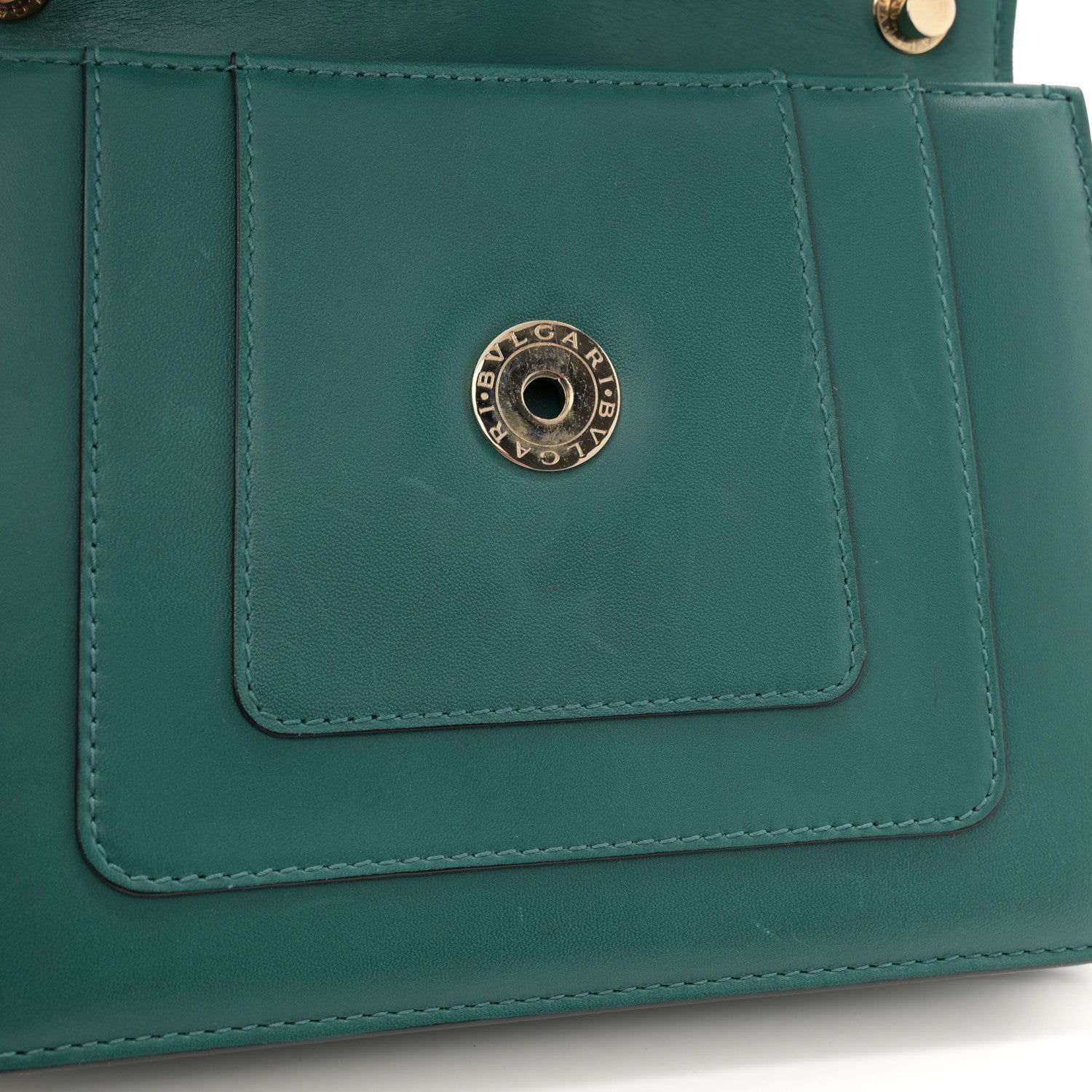 Bulgari Calfskin Serpenti Forever Crossbody Bag Emerald Green 11 of 13