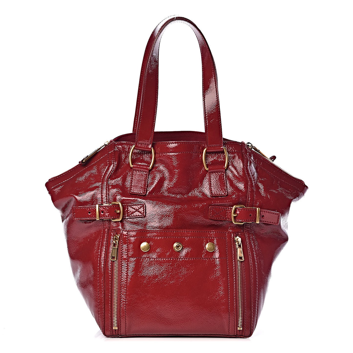 Patent Small Downtown Dark Red