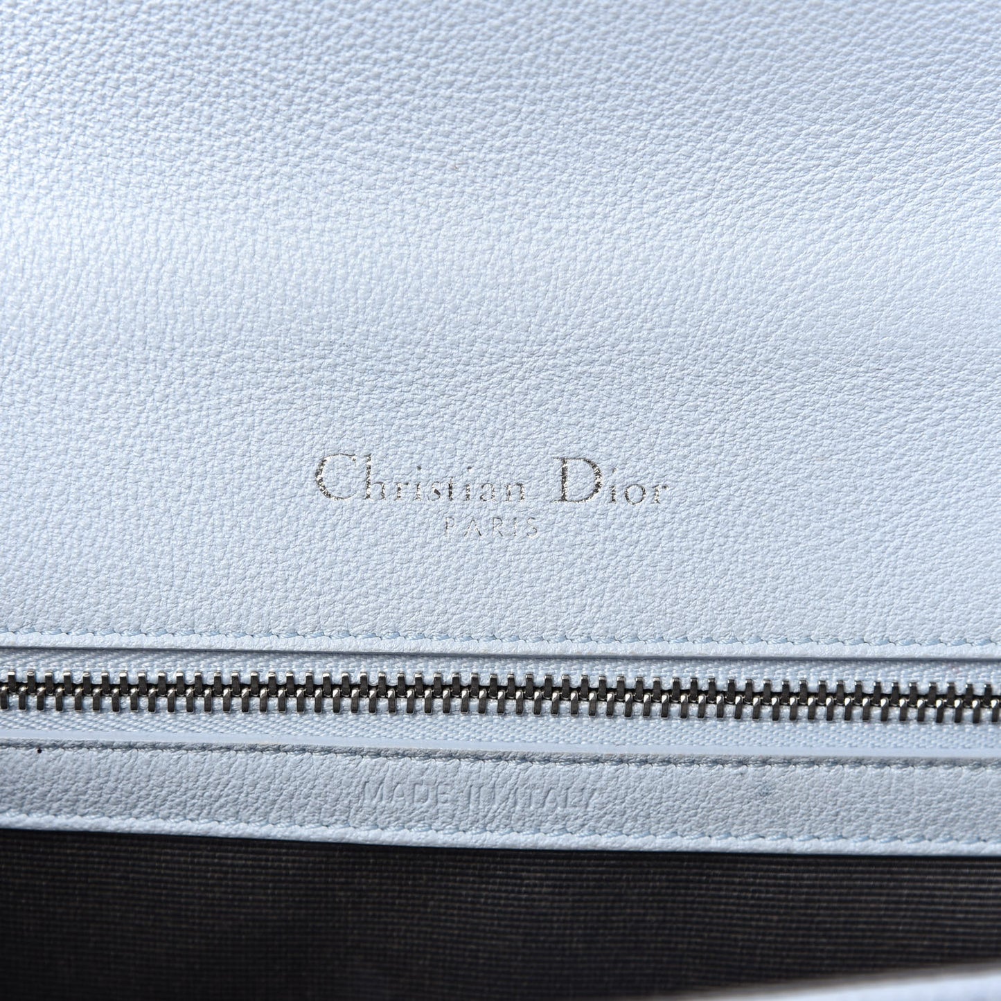 Grained Calfskin Small Diorama Flap Bag Sky Light
