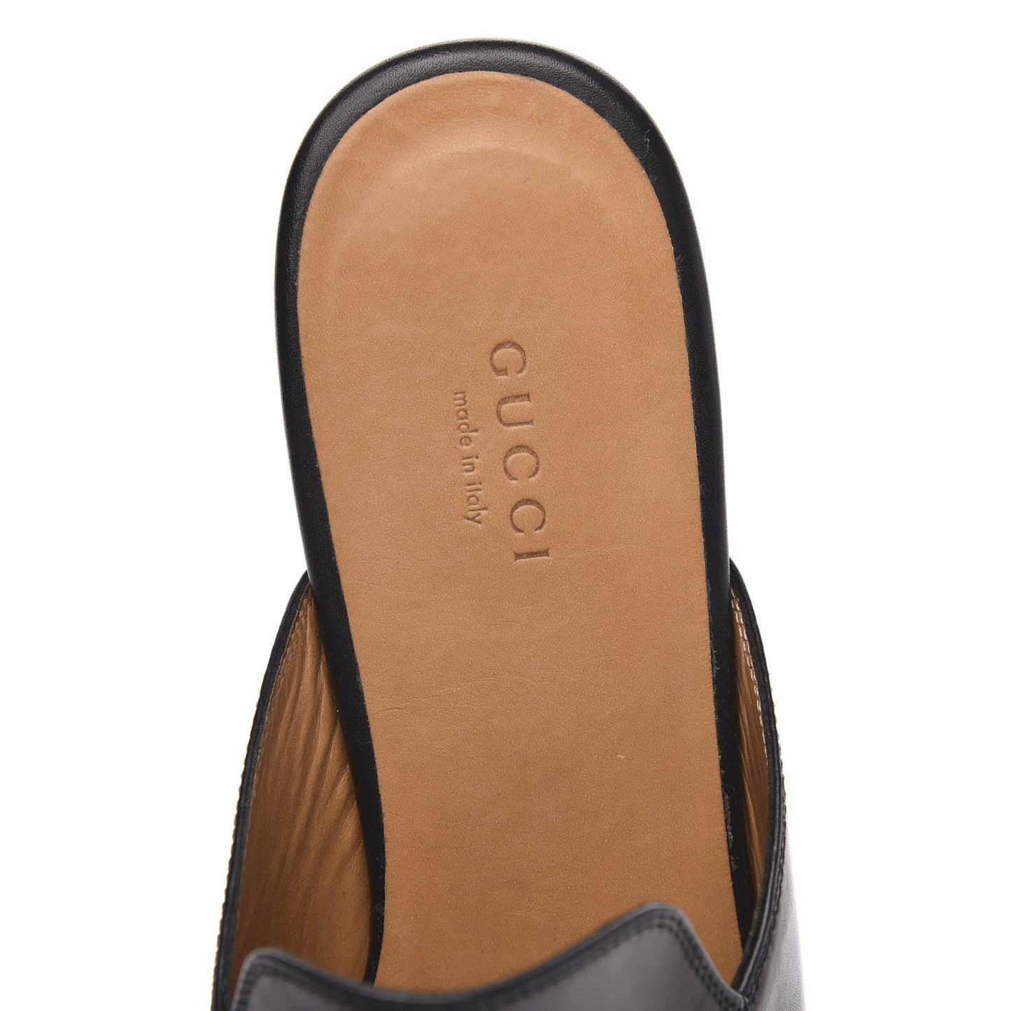 Calfskin Womens Princetown Slippers 39.5 Black