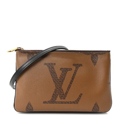 Louis Vuitton Reverse Monogram Giant Double Zip Pochette 1 of 8