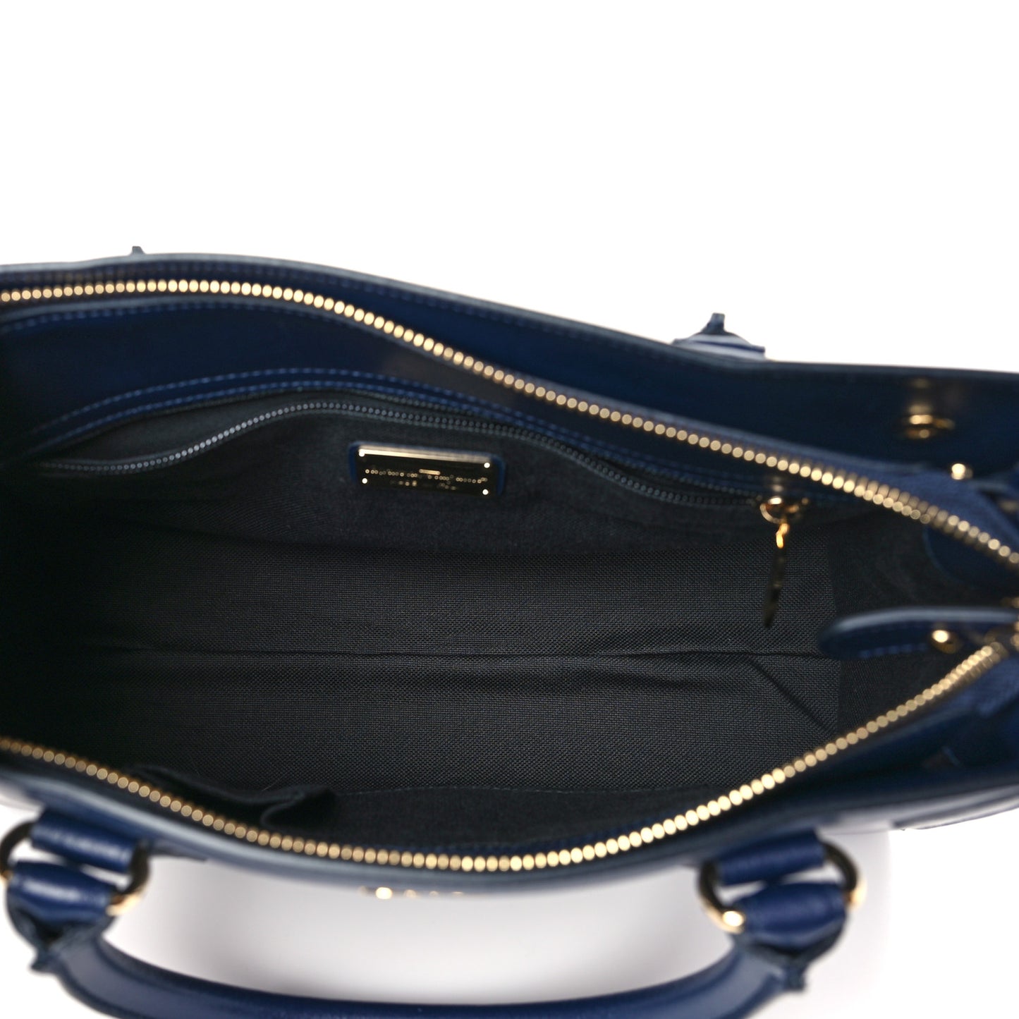 Calfskin Briana Tote Navy