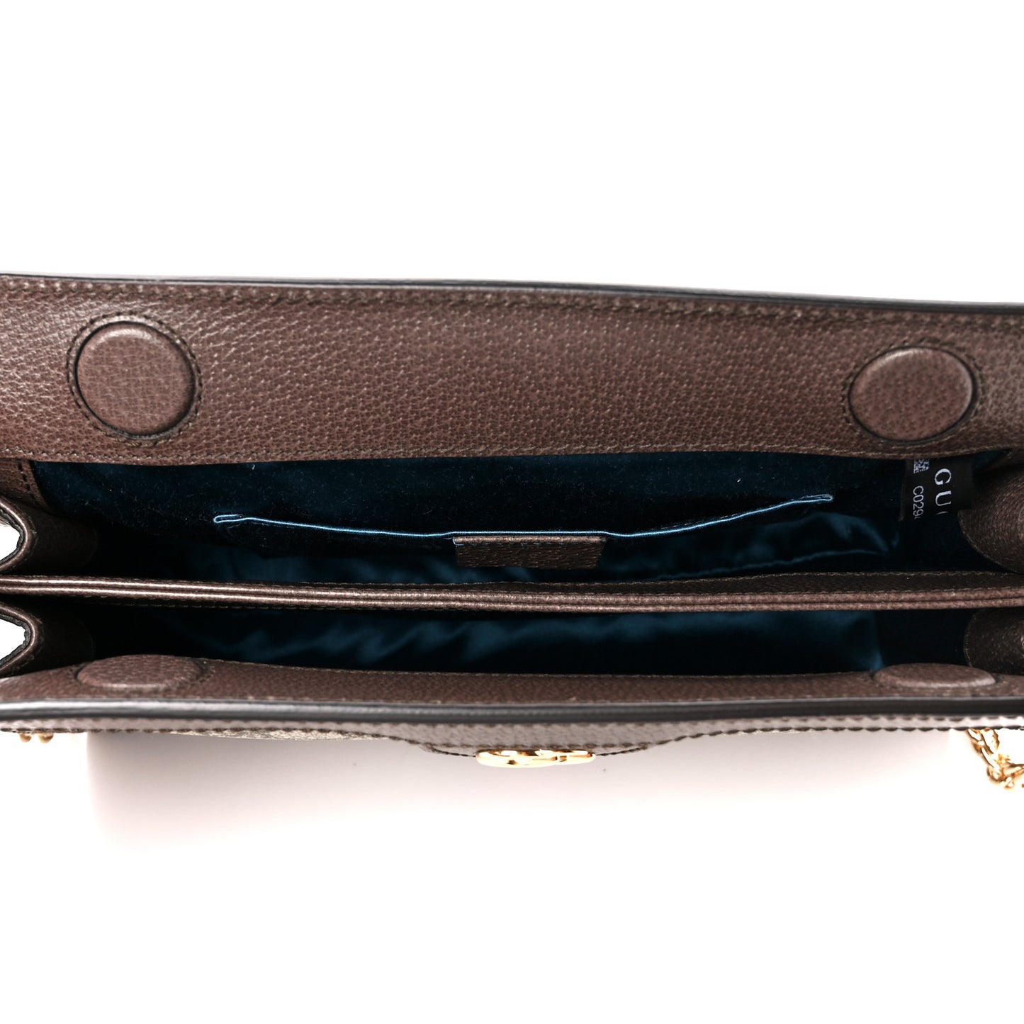 GG Supreme Monogram Web Small Ophidia Chain Shoulder Bag Brown