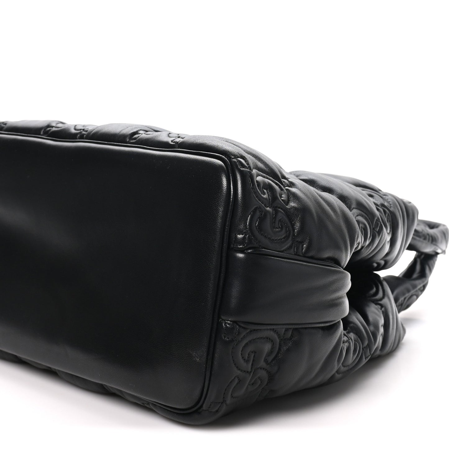 Calfskin GG Matelasse Large Tote Black
