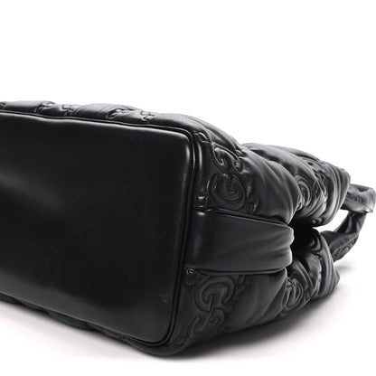 Gucci Calfskin GG Matelasse Large Tote Black 10 of 10
