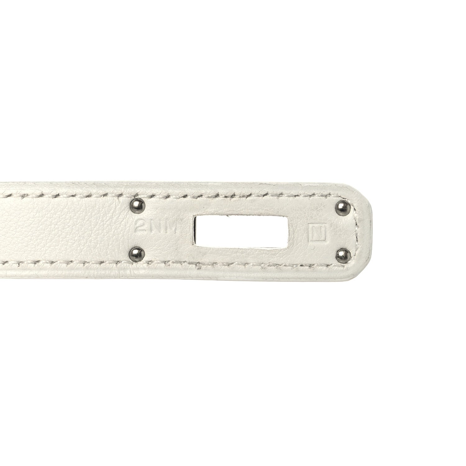 Hermes Swift Kelly Cut Clutch Pochette White 7 of 10