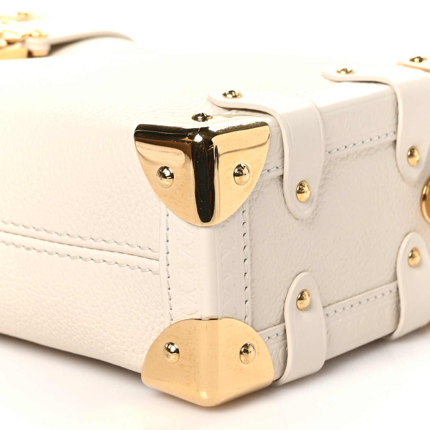 Calfskin Side Trunk PM Chalk