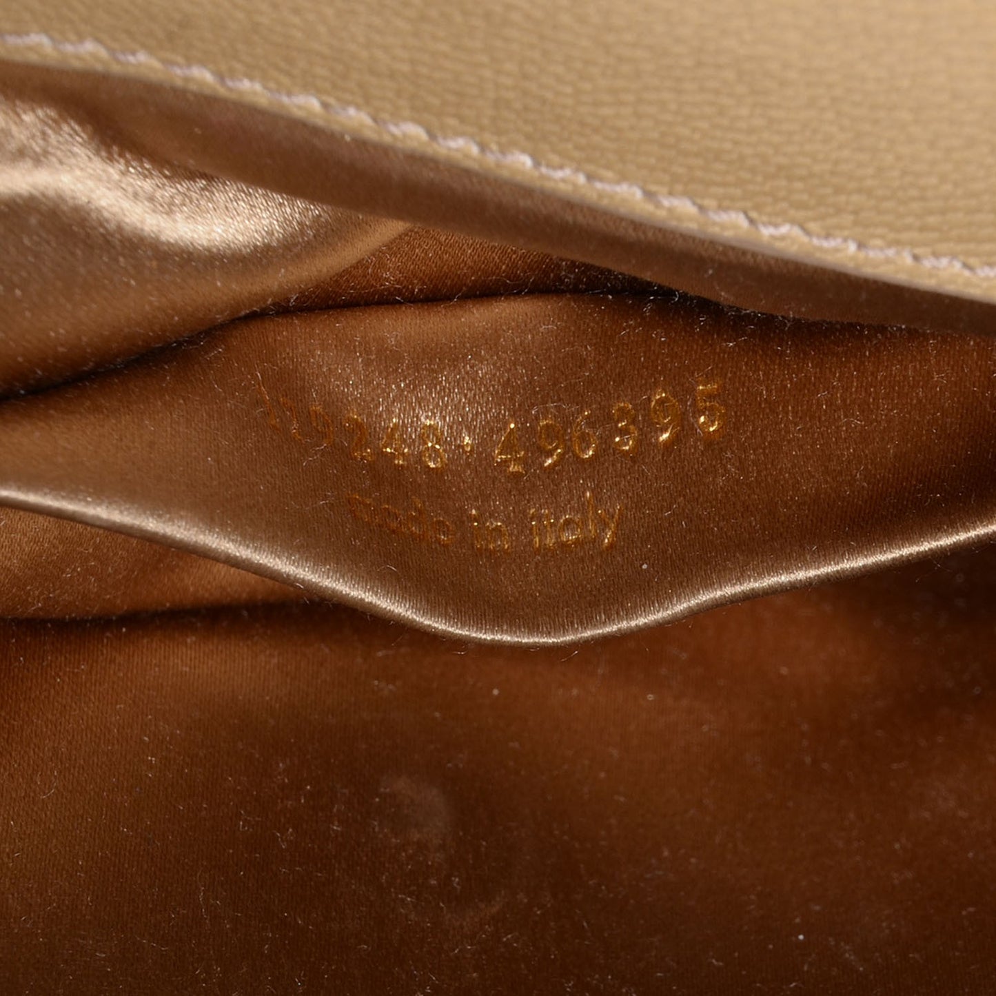 Chevre Small Belle de Jour Clutch Beige