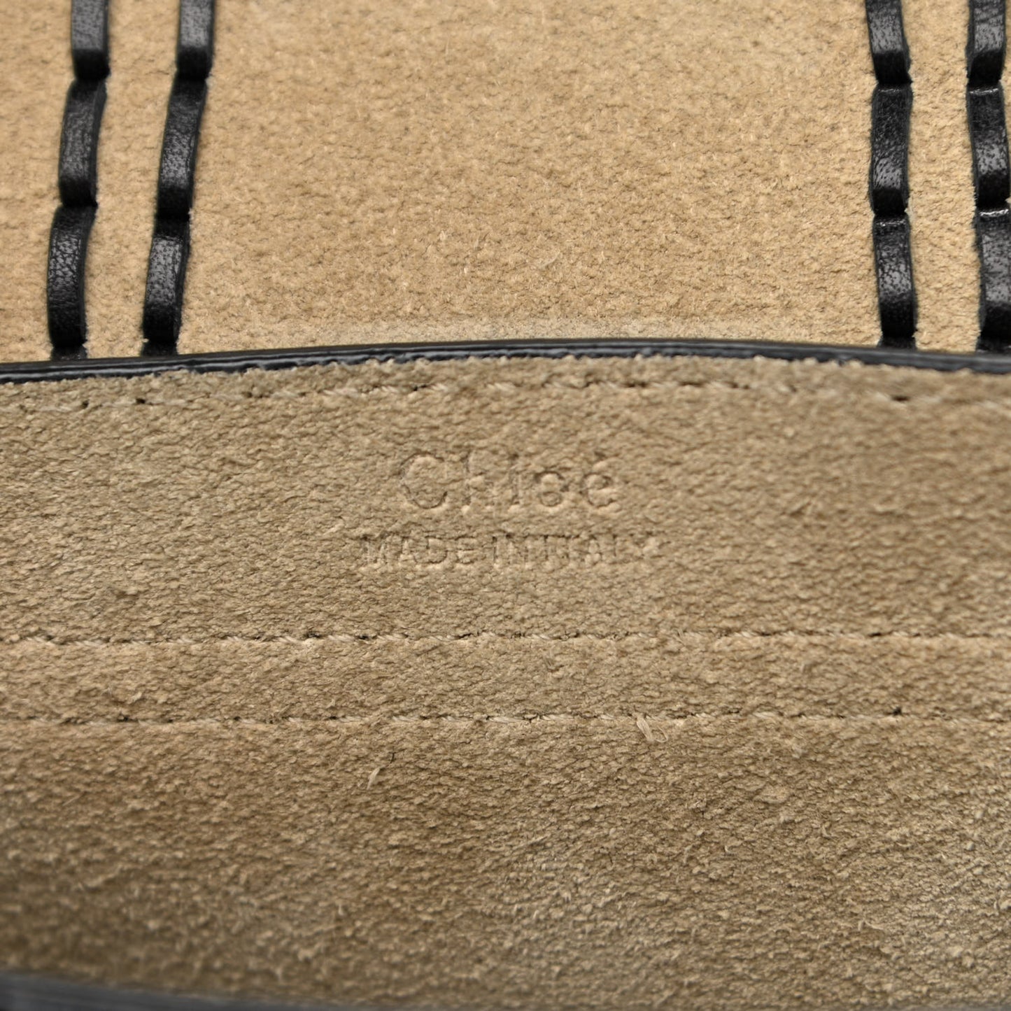 Suede Calfskin Braided Mini Hudson Shoulder Bag Black