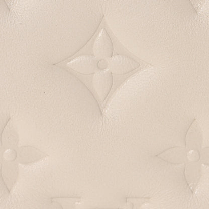 Louis Vuitton Lambskin Embossed Monogram Coussin PM Cream 7 of 10