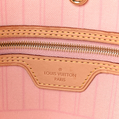 Louis Vuitton Damier Azur Neo Neverfull MM Rose Ballerine 6 of 8