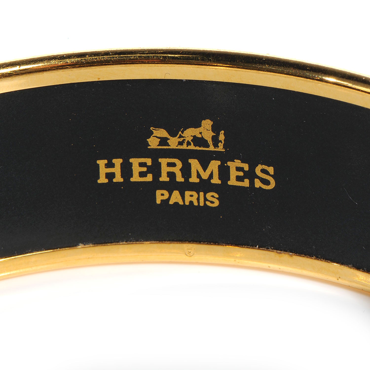 Hermes Enamel Printed Royal Tiger Wide Bracelet 65 4 of 5
