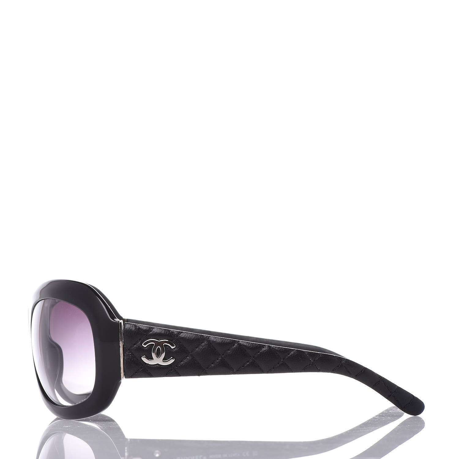 Chanel Lambskin Quilted CC Sunglasses 5116-Q Black 3 of 7