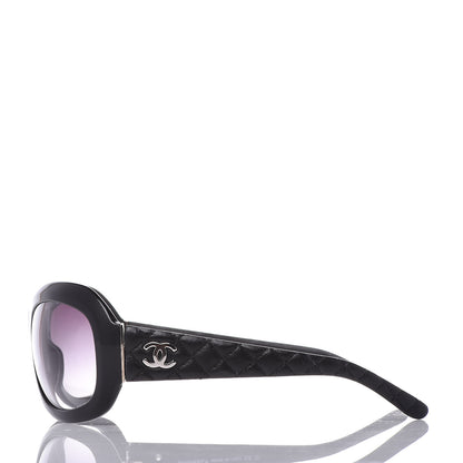 Chanel Lambskin Quilted CC Sunglasses 5116-Q Black 3 of 7