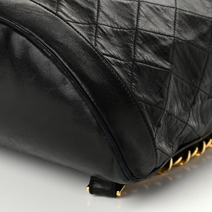 Chanel Lambskin Quilted Backpack Black 9 of 11