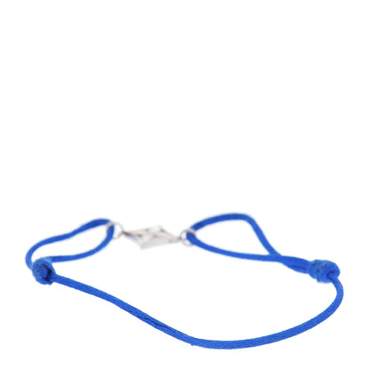 Louis Vuitton 18K White Gold Diamond Idylle Blossom Cord Bracelet Blue 3 of 4