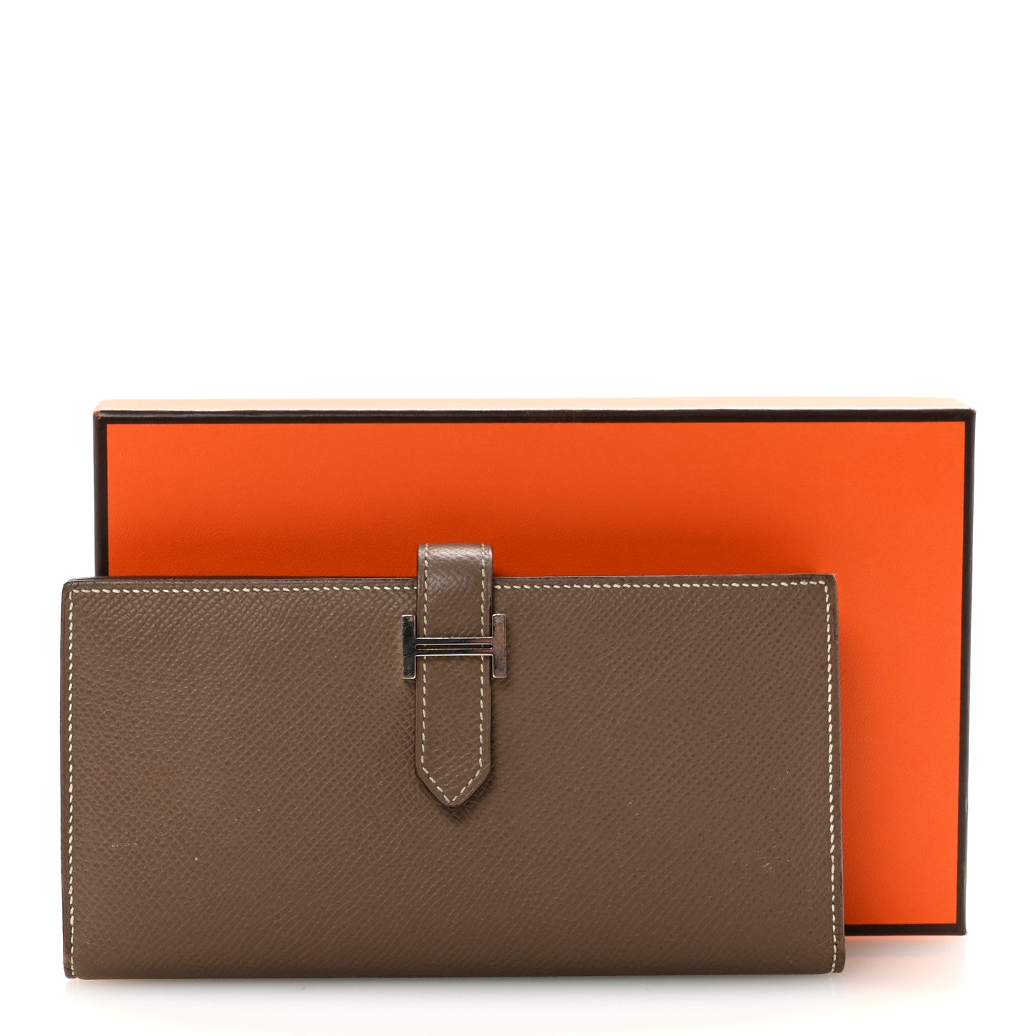 Hermes Epsom Bearn Gusset Wallet Etoupe 7 of 7