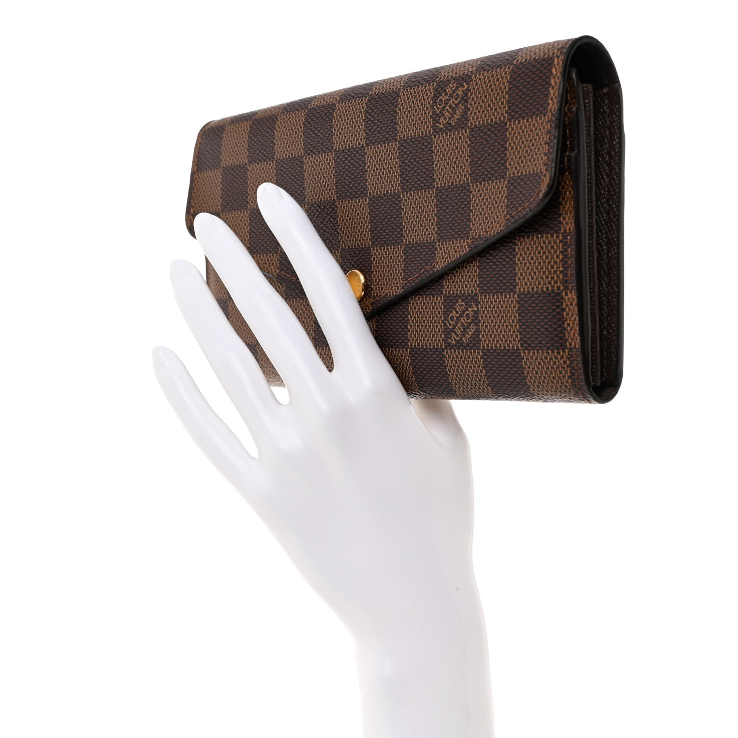 Louis Vuitton Damier Ebene Sarah Wallet NM 2 of 11