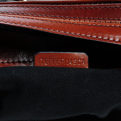 Burberry House Check Bridle Calfskin Small Dutton Hobo Dark Tan 7 of 11