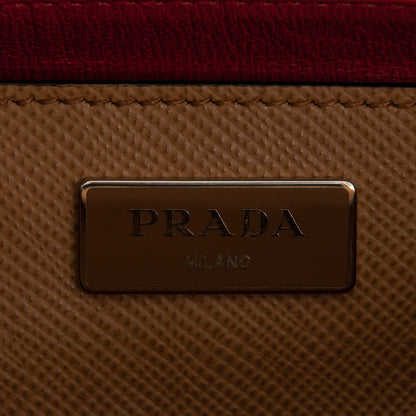 Prada Saffiano Cuir Twin Tote Caramel 6 of 6