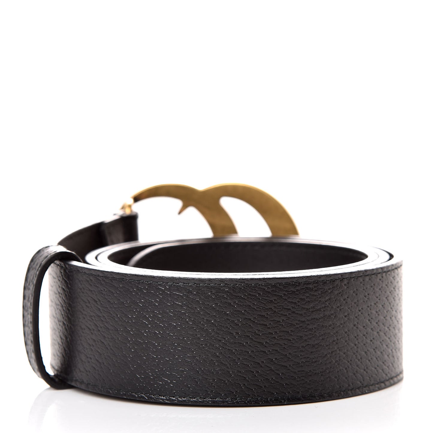 Textured Calfskin Double G 40mm Belt 85 34 Black