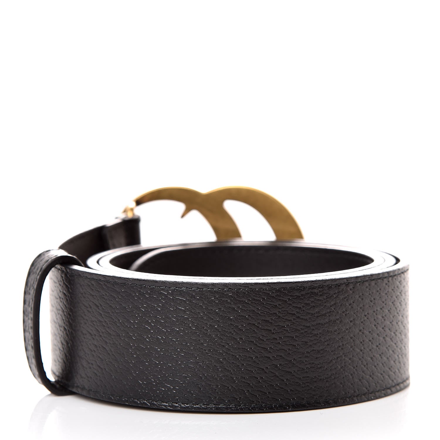 Gucci Textured Calfskin Double G 40mm Belt 85 34 Black 3 of 6