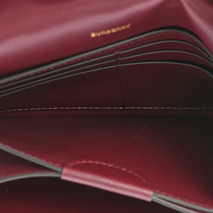 Burberry Calfskin Logo Hazelmere Wallet With Detachable Strap Deep Maroon 8 of 12