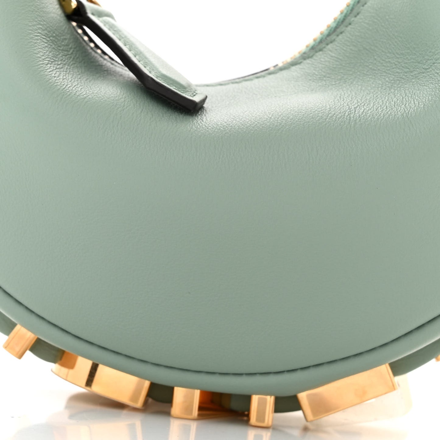 Vitello Grace New Matte Nano Fendigraphy Hobo Charm Menta