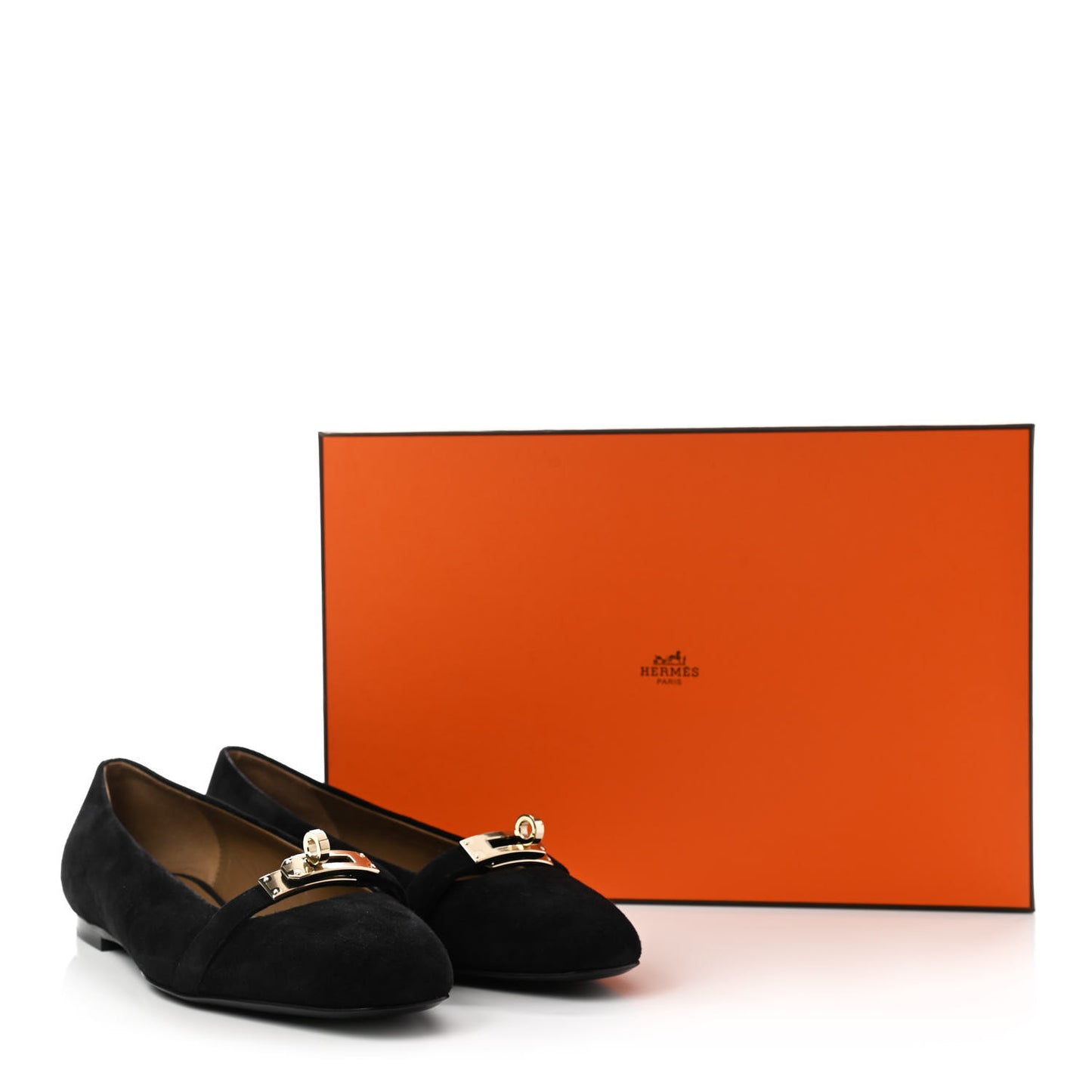 Suede Goatskin Bilbao Ballerina Flats 36 Black