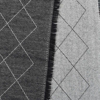 Chanel Cashmere Silk Quilted CC Logo Stole Black 3 of 4