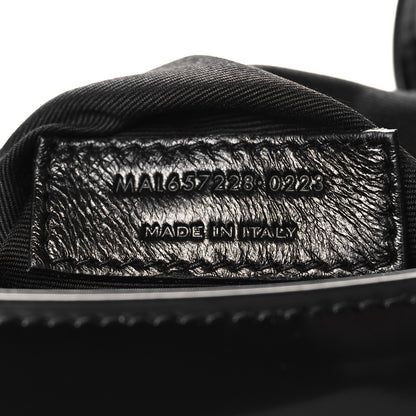 Saint Laurent Patent Le 5 A 7 Monochrome Hobo Black 7 of 10