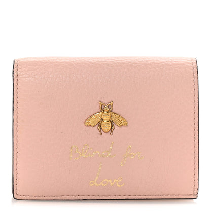 Gucci Cellarius Calfskin Blind for Love Card Case Wallet Perfect Pink 1 of 7