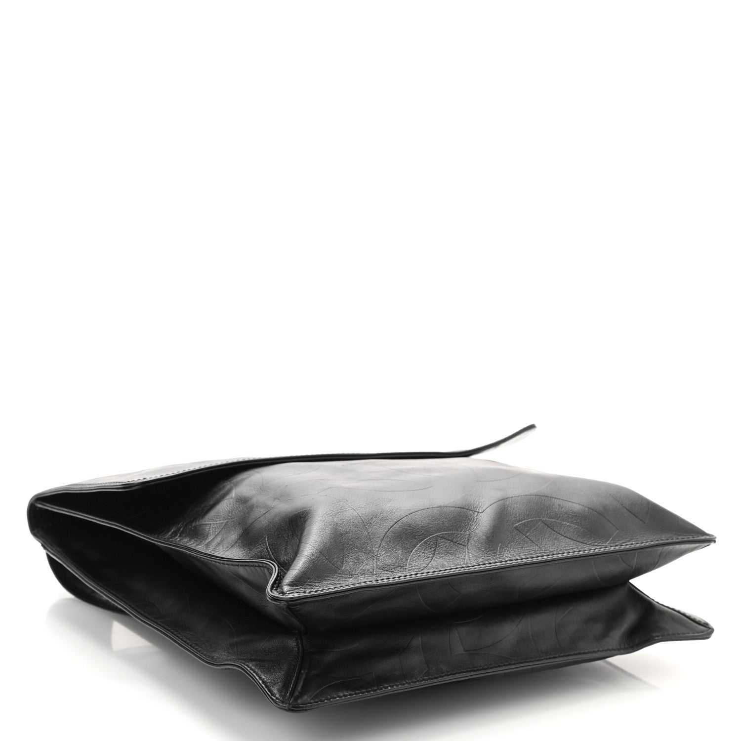 Chanel Calfskin Embossed CC Messenger Bag Black 4 of 8