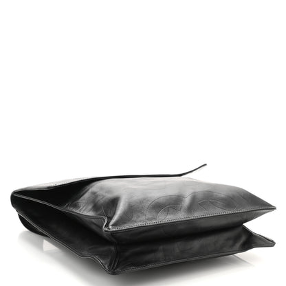 Chanel Calfskin Embossed CC Messenger Bag Black 4 of 8