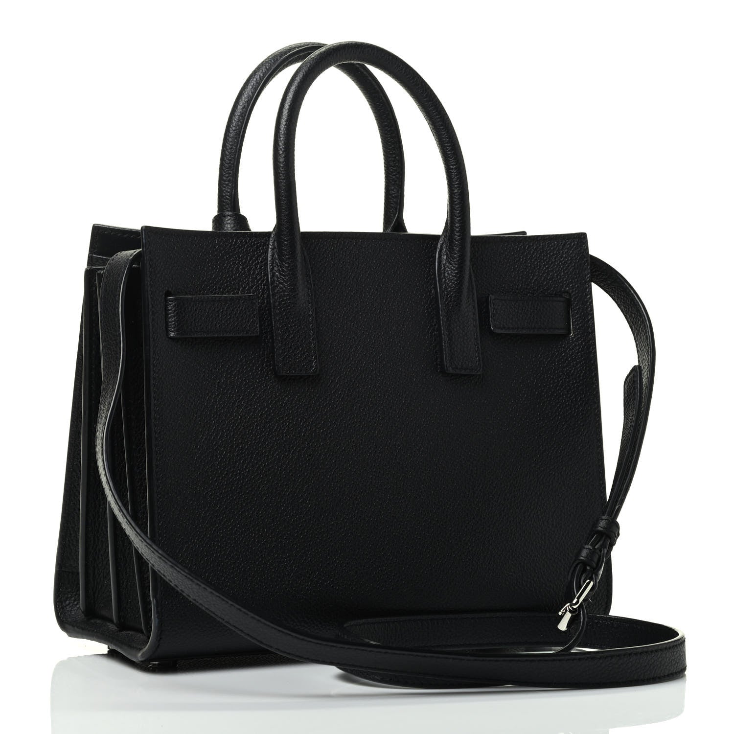 Saint Laurent Grained Calfskin Nano Sac De Jour Black 2 of 4
