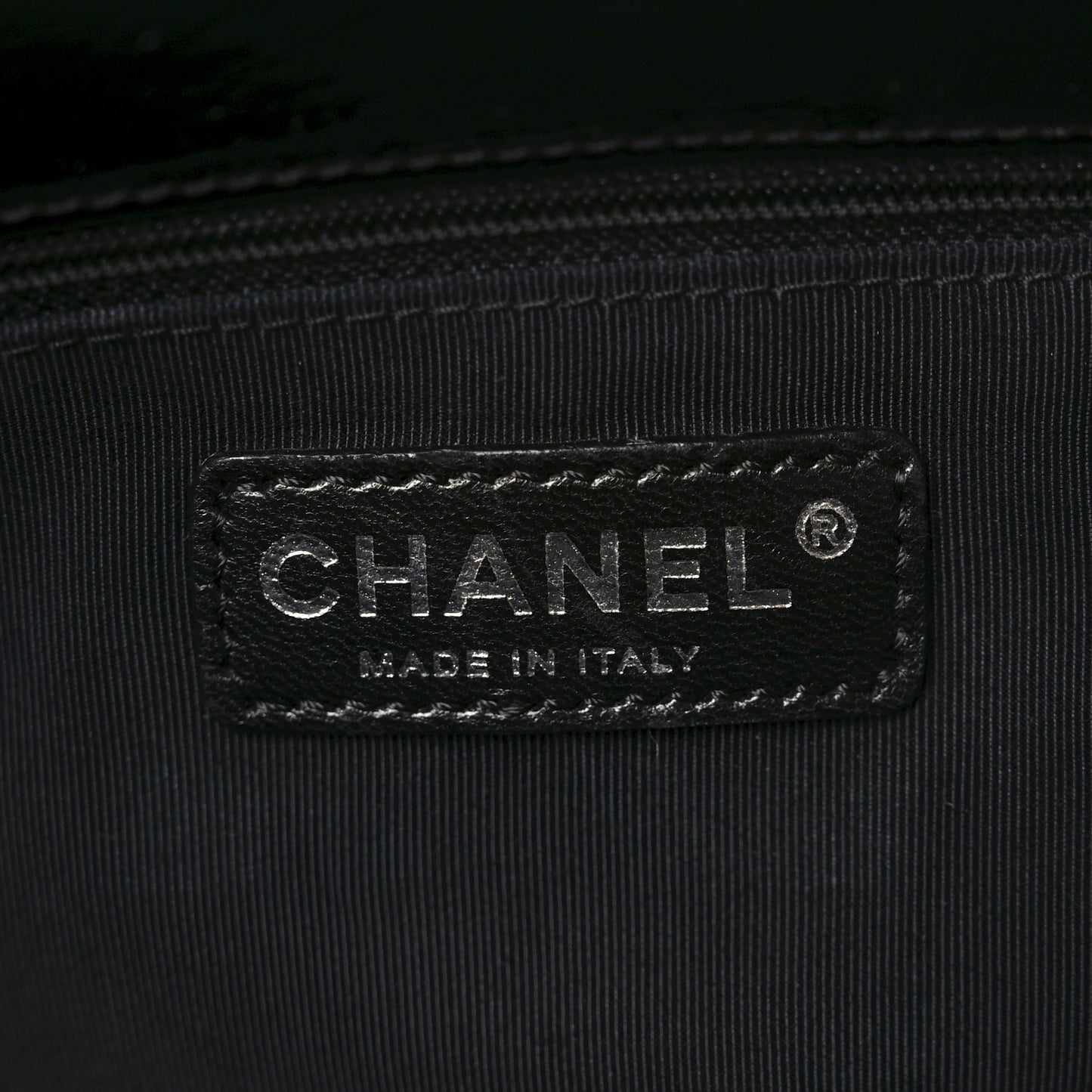 Patent Quilted Grand Shopping Tote GST Black