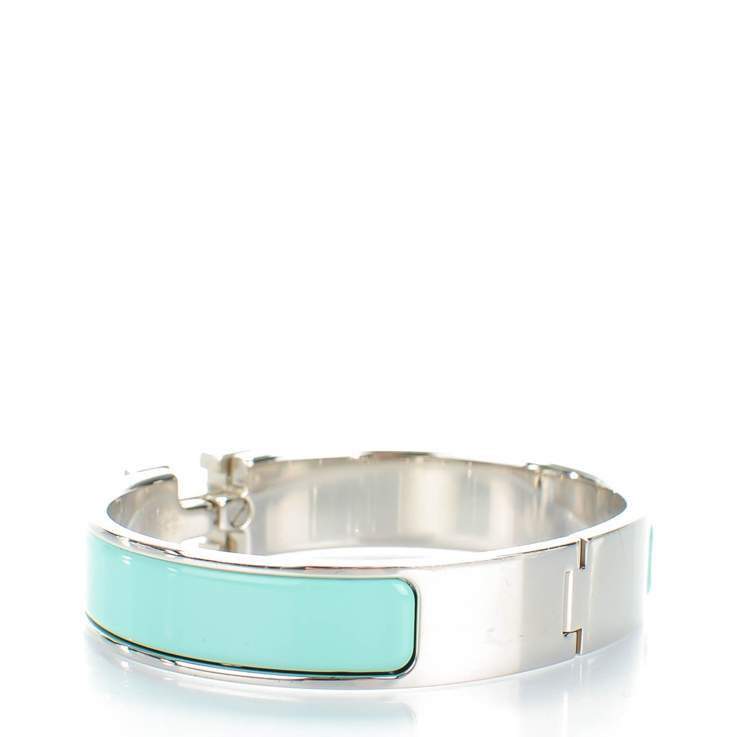 Hermes Enamel Clic Clac H Bracelet PM Lagon White 3 of 6