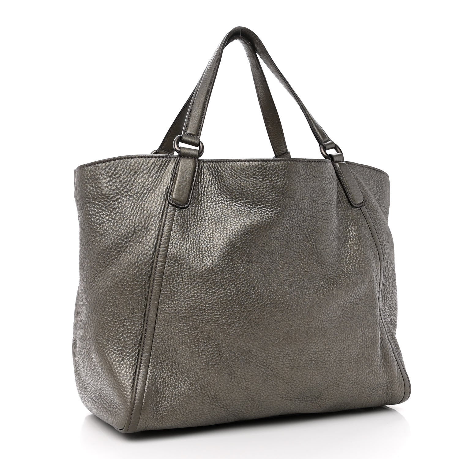 Gucci Metallic Cellarius Calfskin Medium Soho Shoulder Bag Sasso 3 of 12
