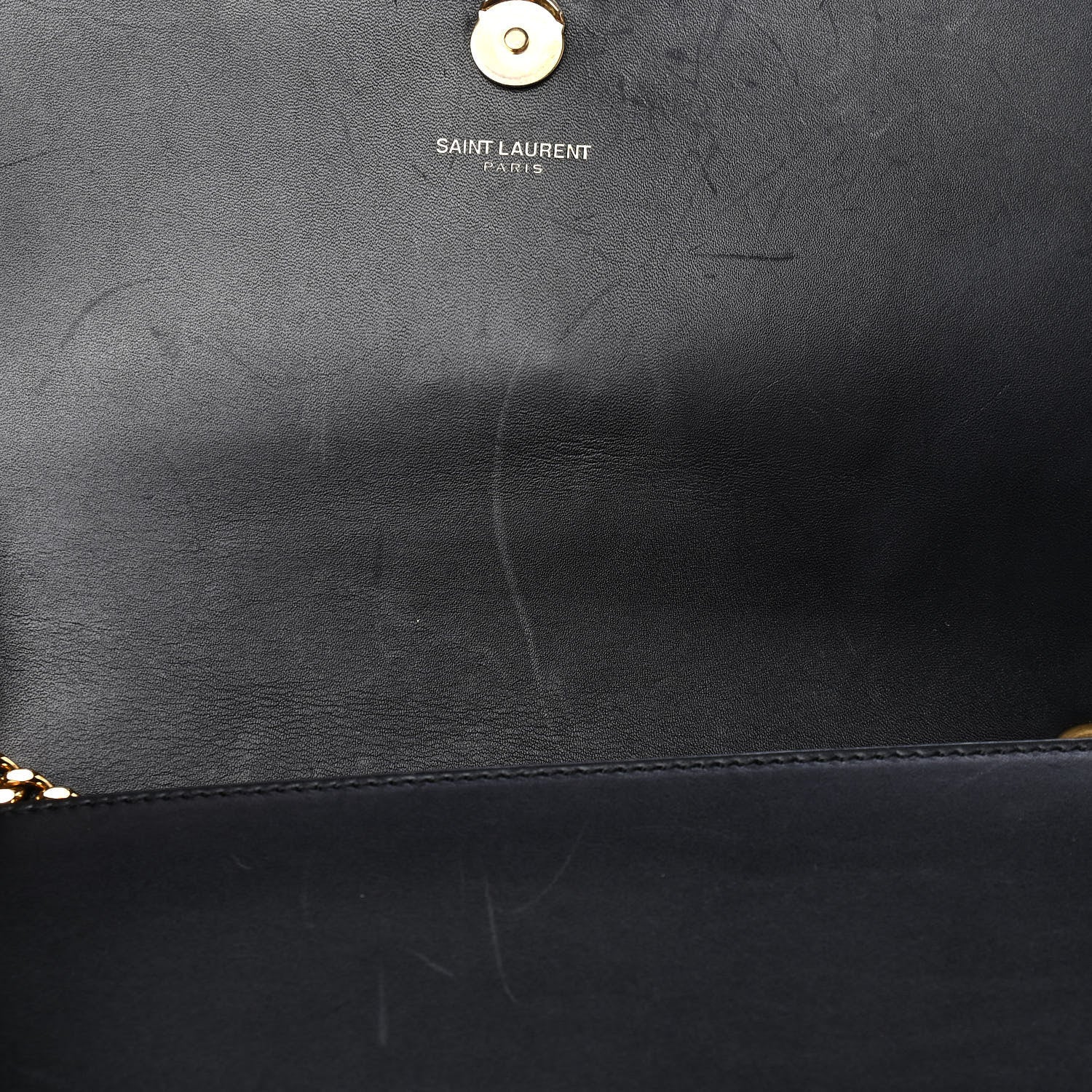 Saint Laurent Smooth Calfskin Medium Classic Monogram Kate Tassel Satchel Black 10 of 10