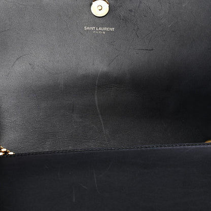 Saint Laurent Smooth Calfskin Medium Classic Monogram Kate Tassel Satchel Black 10 of 10