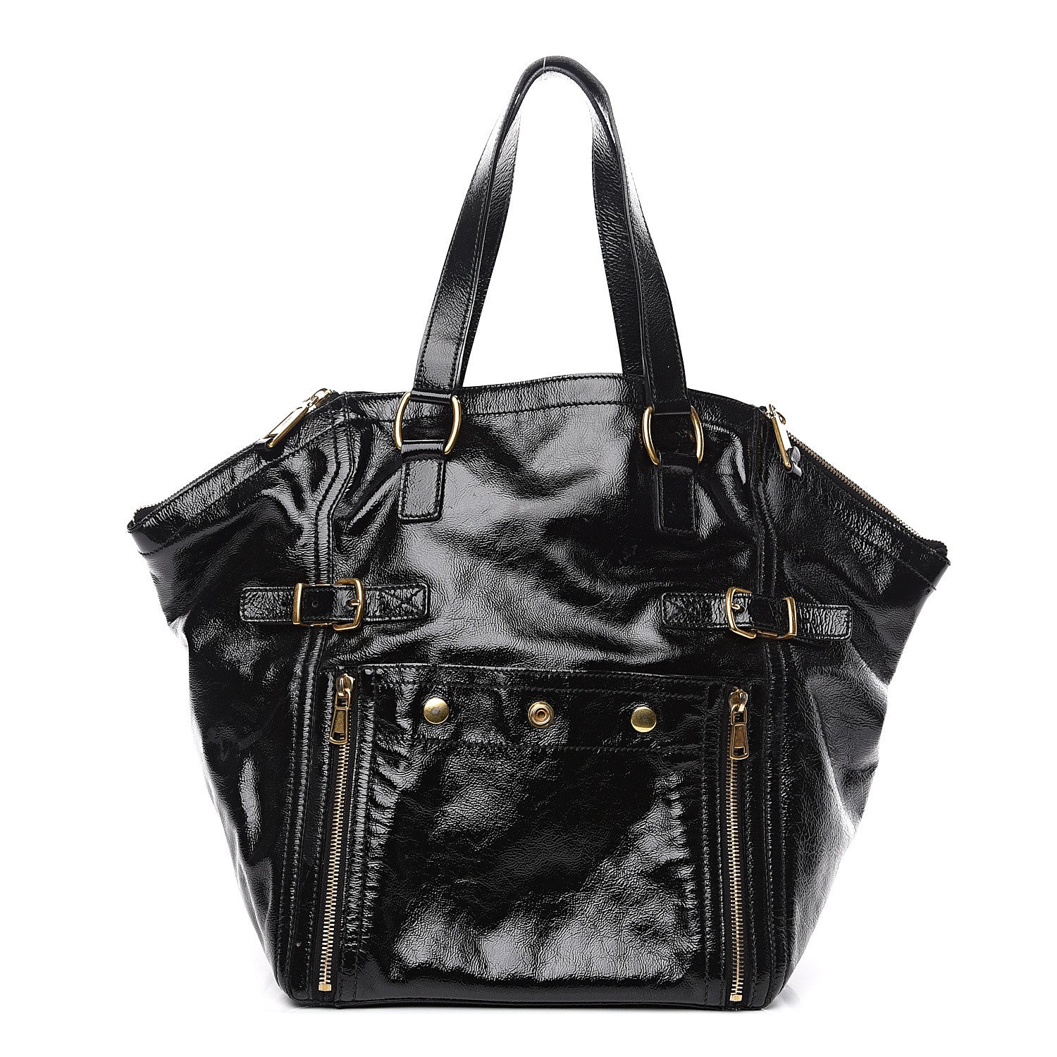 Saint Laurent Patent Medium Downtown Black 1 of 13