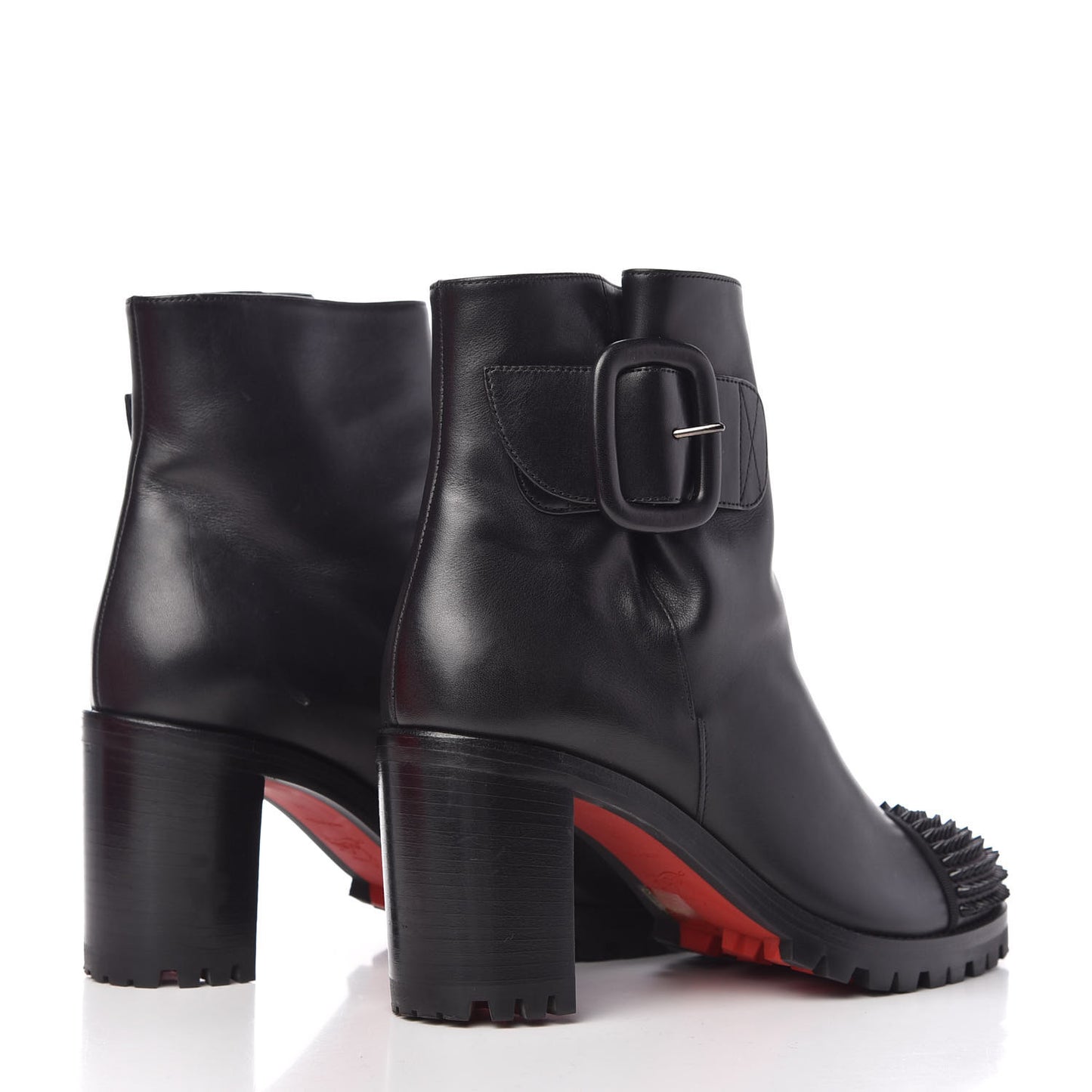Calfskin Spikes Olivia 70 Snow Boots 38 Black