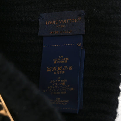 Louis Vuitton Cashmere Ribbed LV Spark Beanie Black 5 of 5