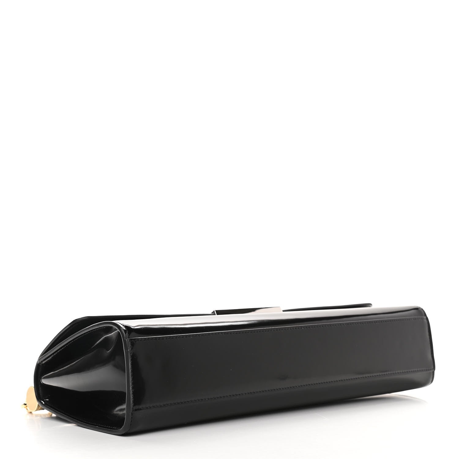 Dolce & Gabbana Shiny Calfskin 90's Sicily Bag Black 4 of 9