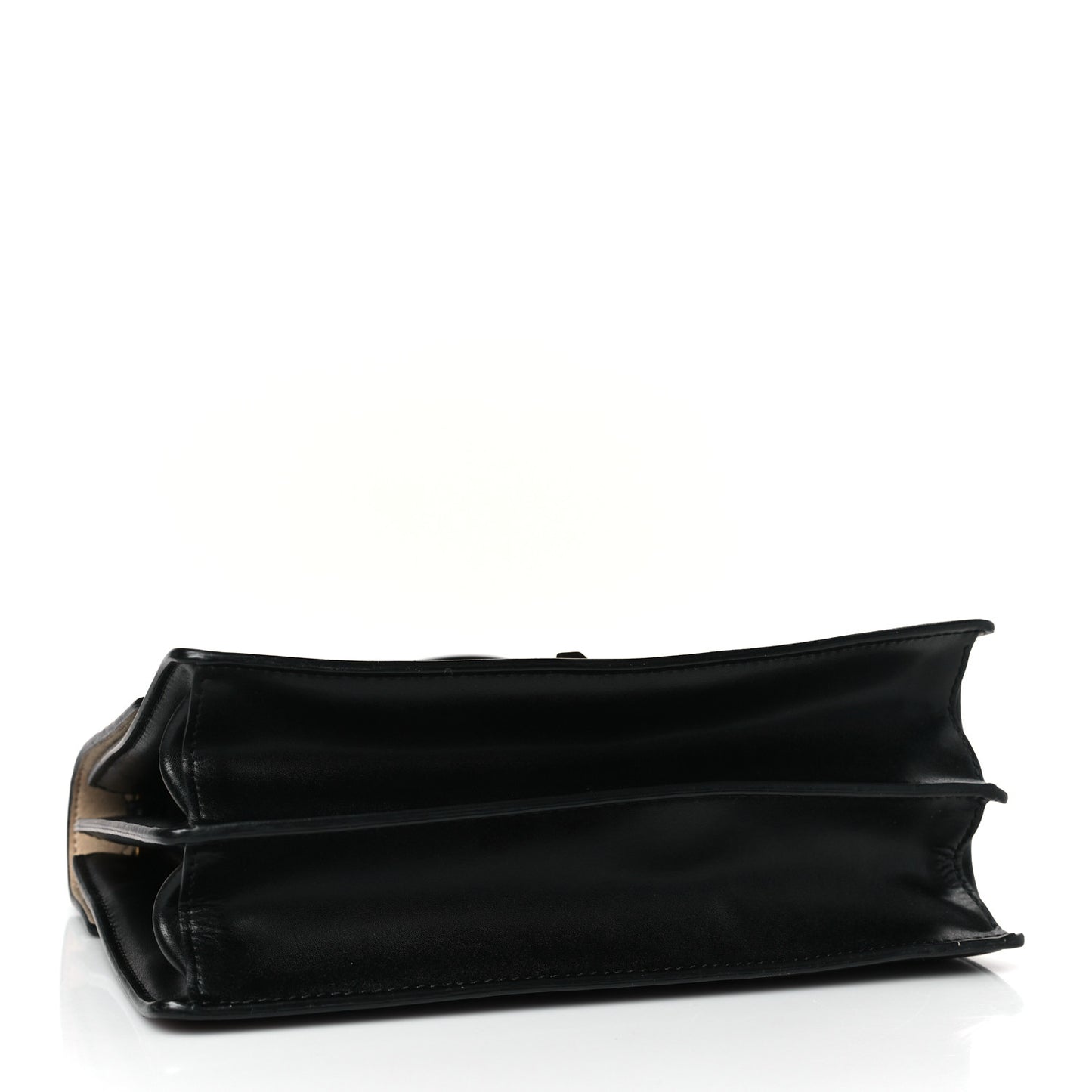 Vitello Liberty Bi-Color FF 1974 Embossed Kan I Shoulder Bag Black Maya