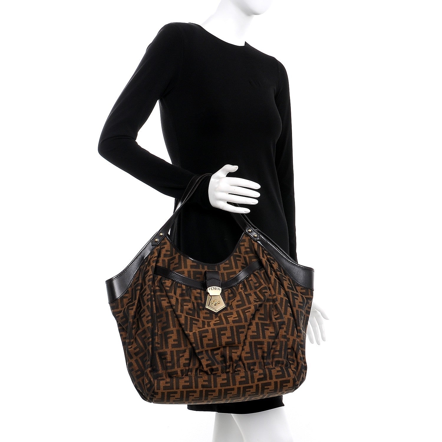 Fendi Zucca Large Chef Tote Tobacco 2 of 7