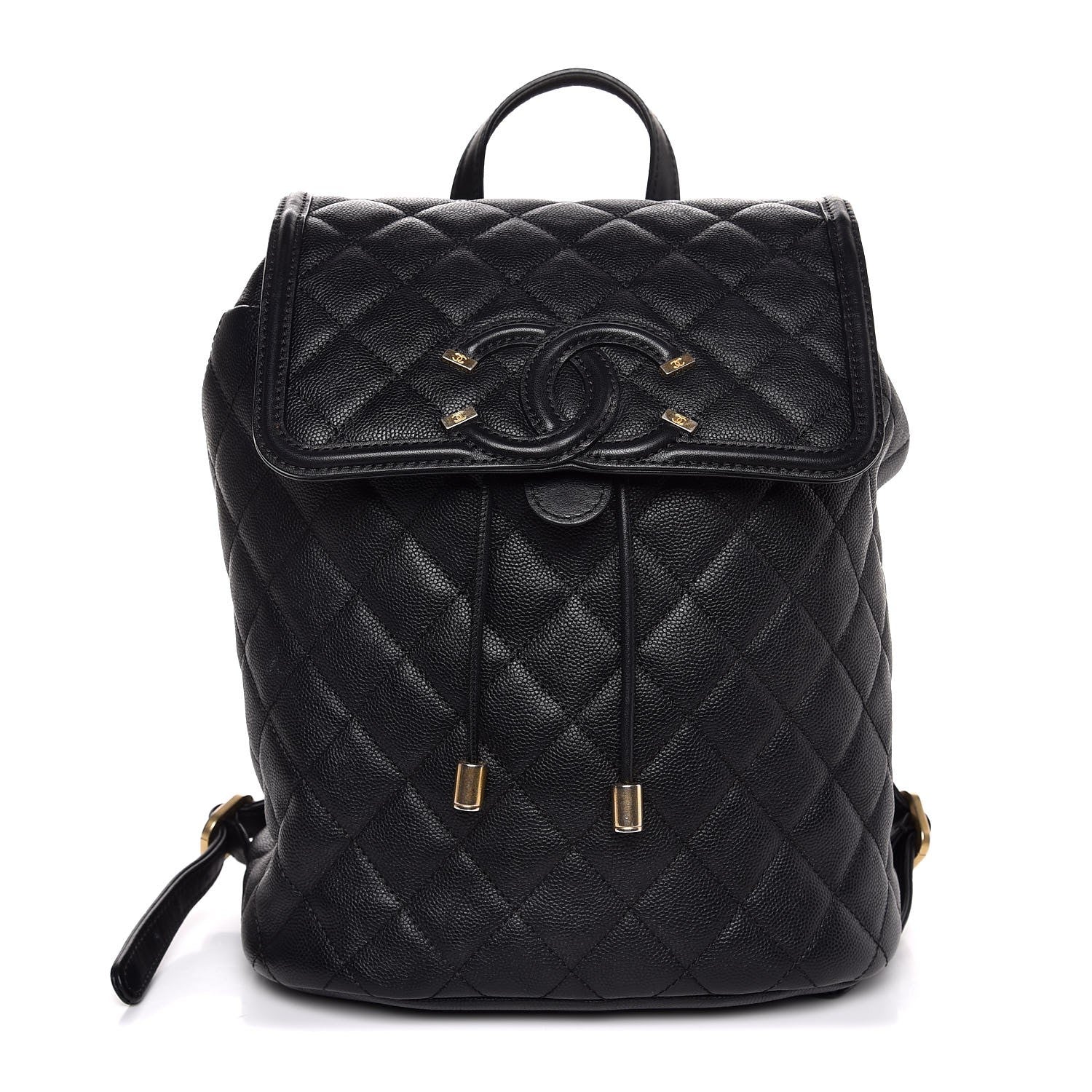 Chanel Caviar Quilted Filigree Backpack Black 1 of 7